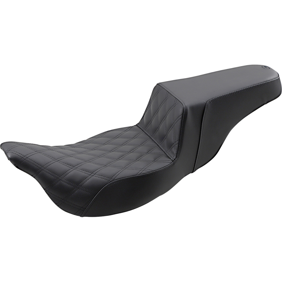 Saddlemen #808-07B-172E - Step-Up Seat - Extended Reach - Front Lattice Stitch - FL '08-'24