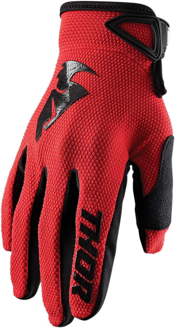 Youth Sector Gloves - Red - Medium - Lutzka's Garage