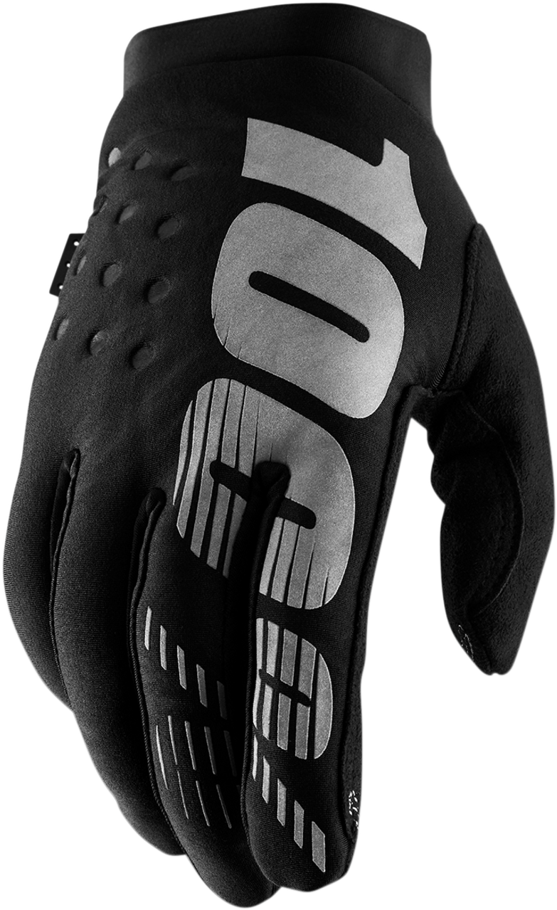 Brisker Gloves- Black/Gray - Medium - Lutzka's Garage