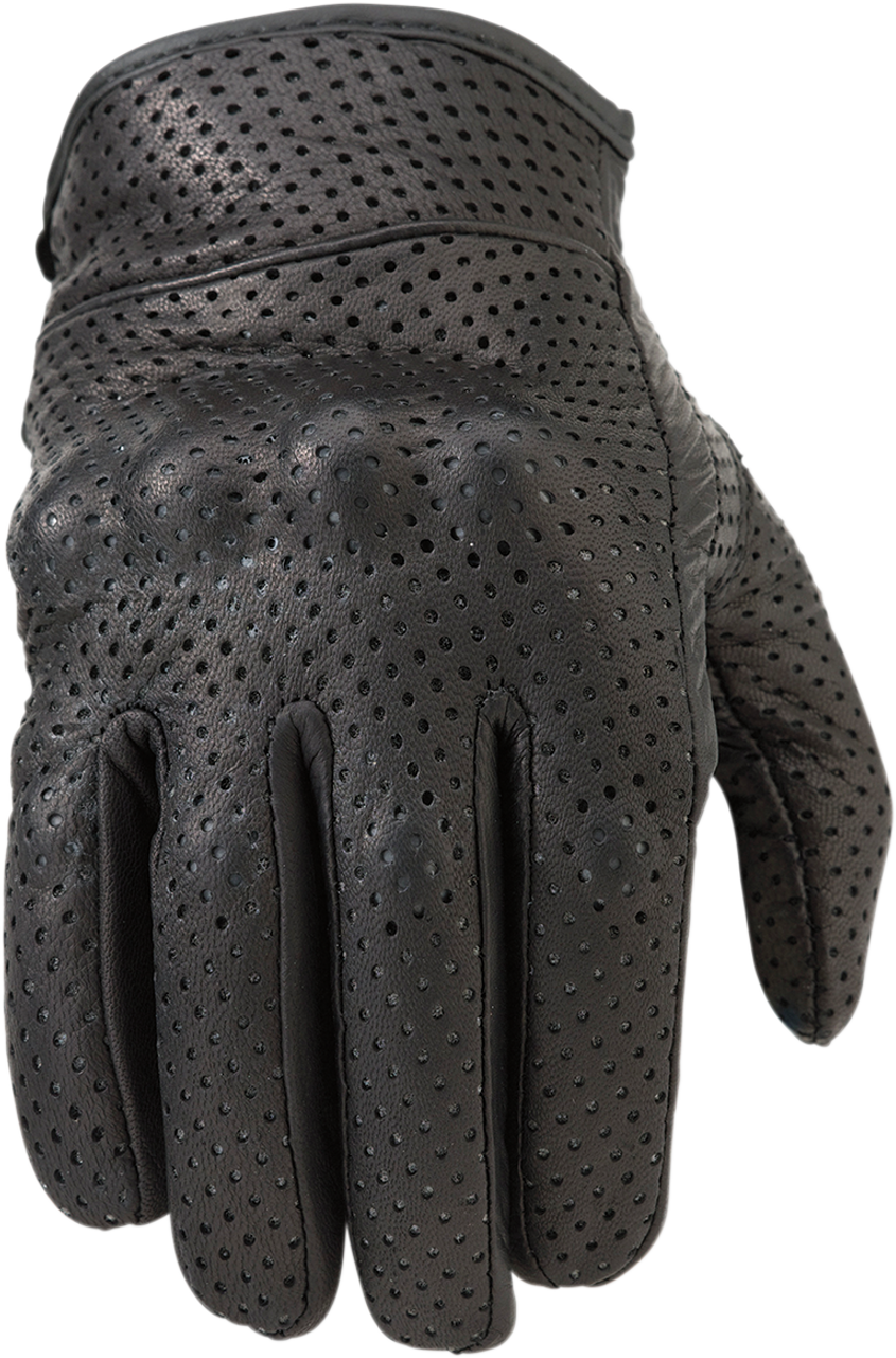 Womens 270 Perforated Gloves - Black - XS - Lutzka's Garage