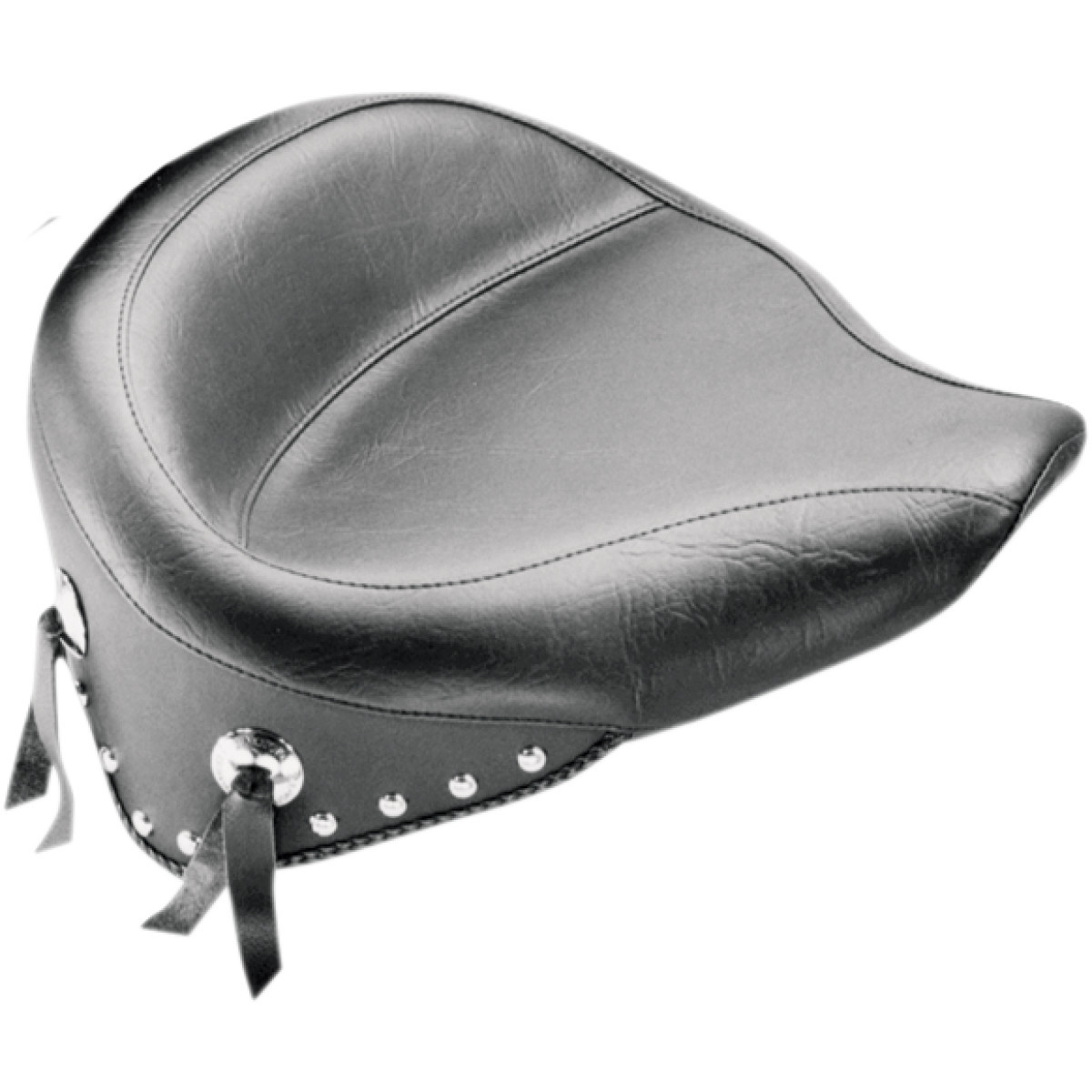Mustang #76179 - Wide Studded Solo Seat - FLST '08-'17