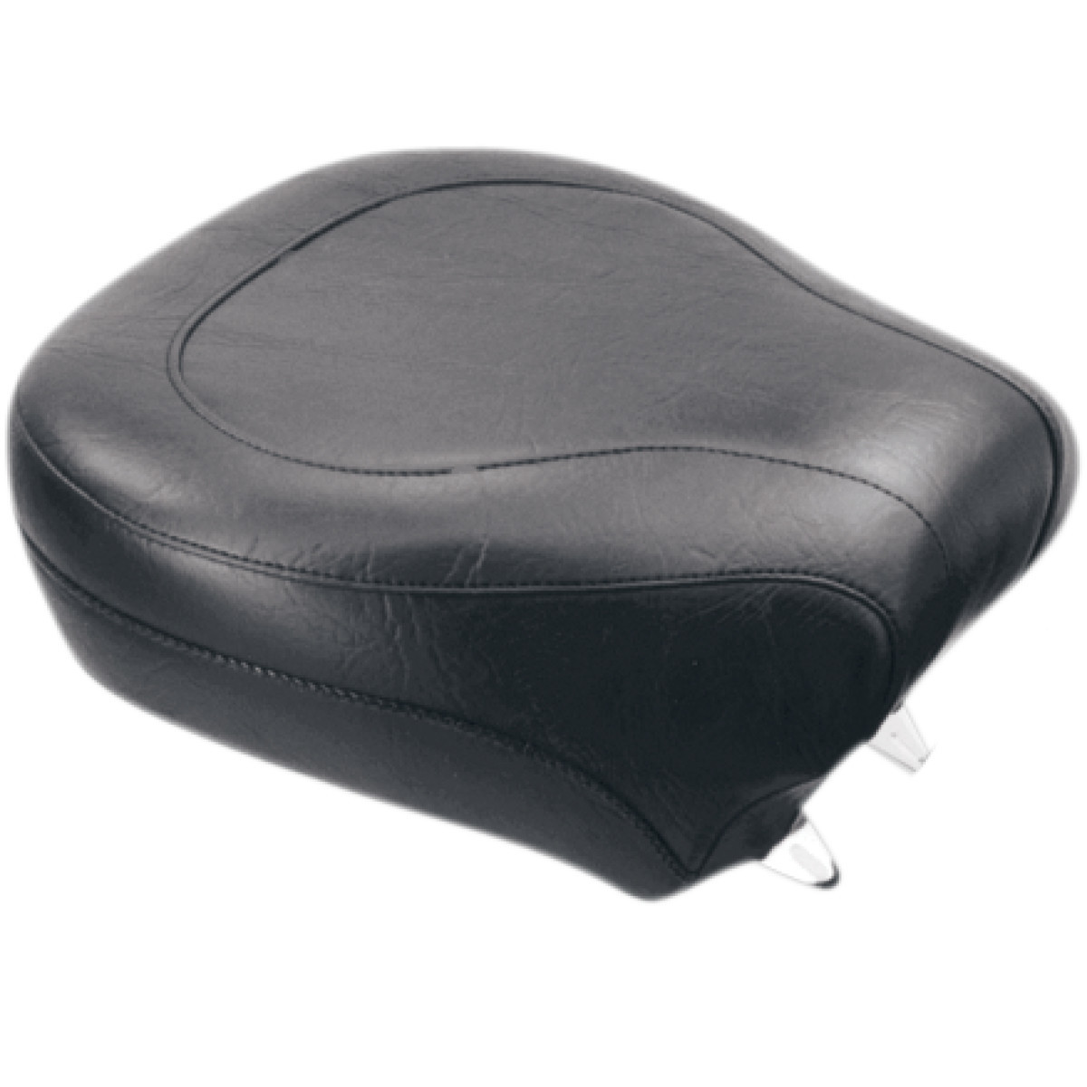 Mustang #75764 - Wide Rear Seat - Smooth - Black - Softail '84-'99