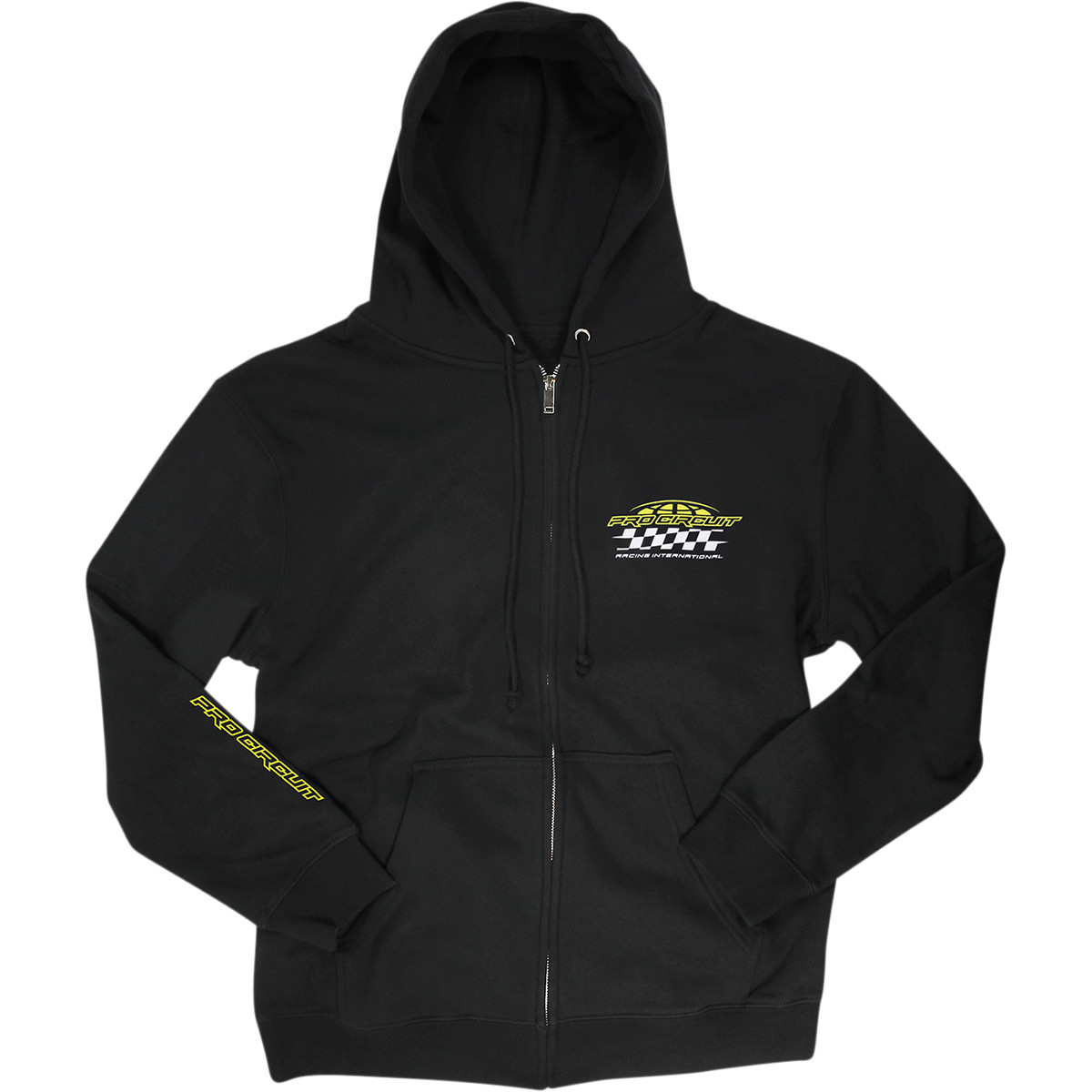 PRO Circuit #6511920-020 - Racer Zip Hoodie - Black - Medium