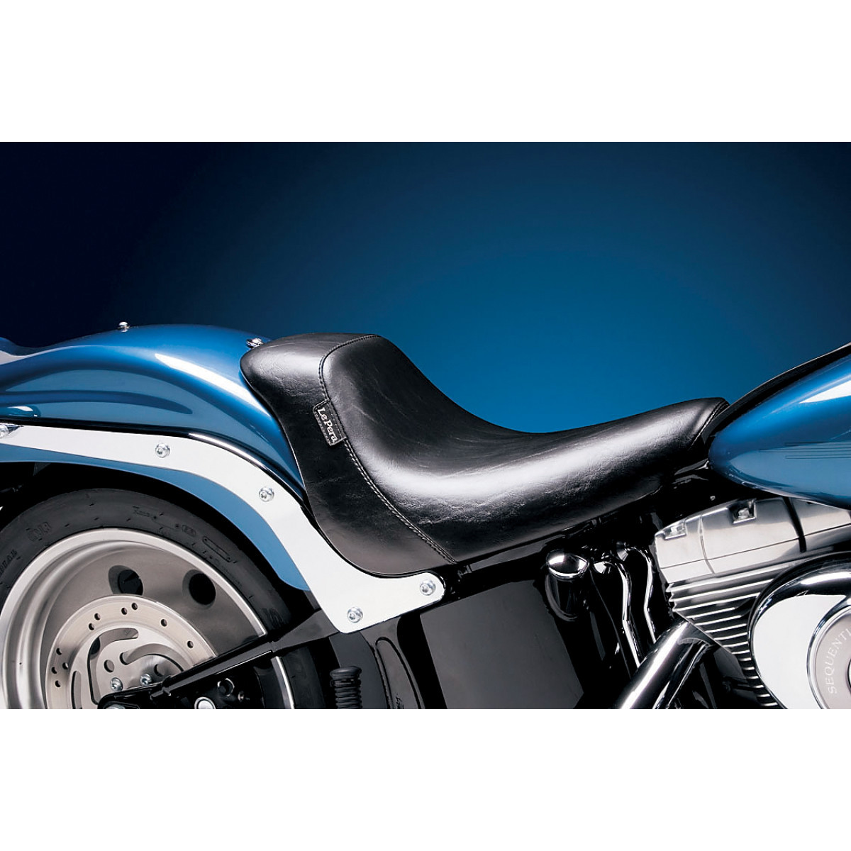 LE Pera #LK-007 - Bare Bones Solo Seat - Smooth - Black - FL/FX '06-'17