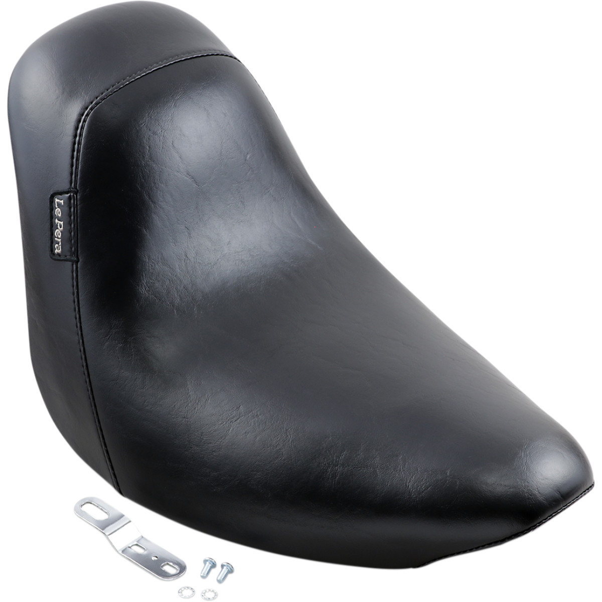 LE Pera #LGK-007 - Bare Bones Solo Seat - Smooth - Black - FXST '06-'17