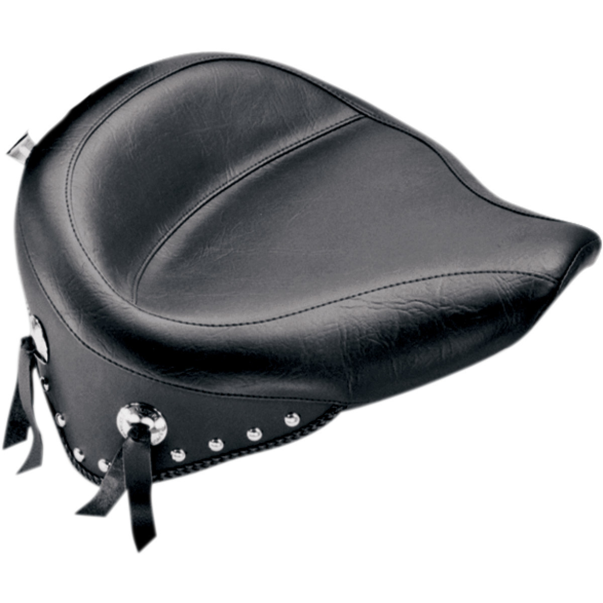 Mustang #75506 - Wide Studded Solo Seat - Softail '84-'99