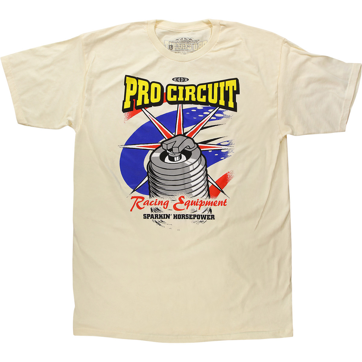 PRO Circuit #6431750-060 - Spark Plug T-Shirt - Cream - 3XL
