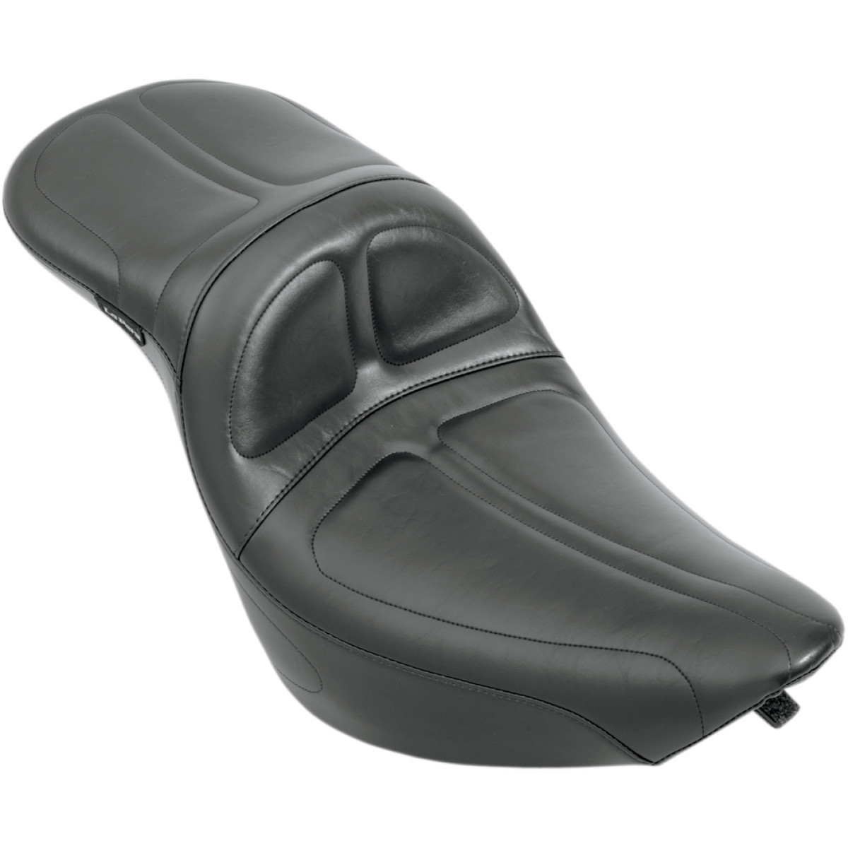 LE Pera #LN-910DL - Maverick Daddy Long Legs Seat - Black - Stitched - FXST '84-'99
