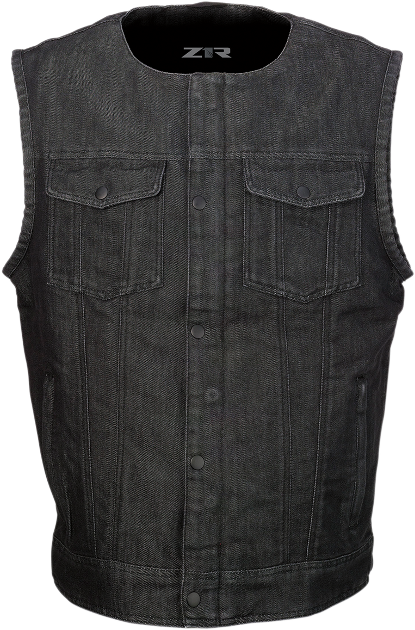 Ganja Denim Vest - Black - Small - Lutzka's Garage