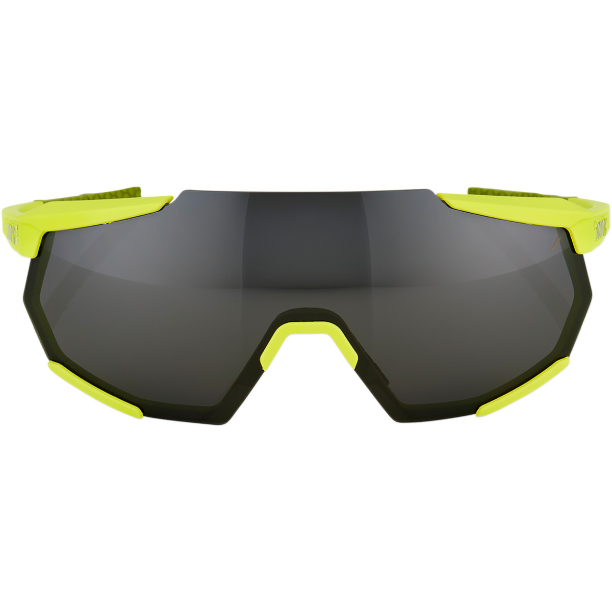 100% #61037-004-61 - Racetrap Sunglasses - Soft Tact Banana - Black Mirror Lens