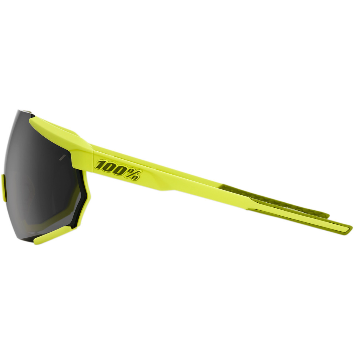 100% #61037-004-61 - Racetrap Sunglasses - Soft Tact Banana - Black Mirror Lens