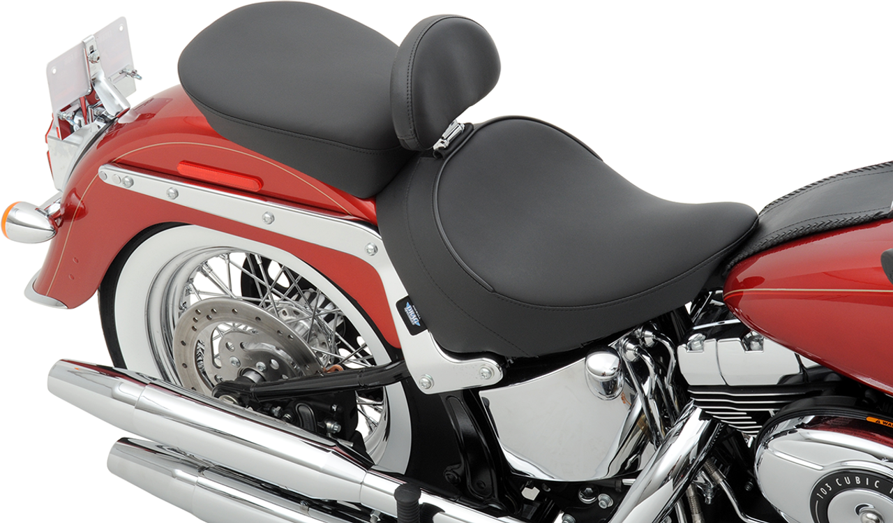 Drag Specialties Solo Seat - Smooth - Backrest - FLST '00-'17