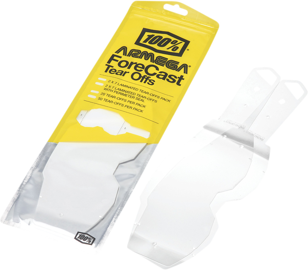 100% Armega Forecast Tear-Offs - Laminated - 7 Pack (2)