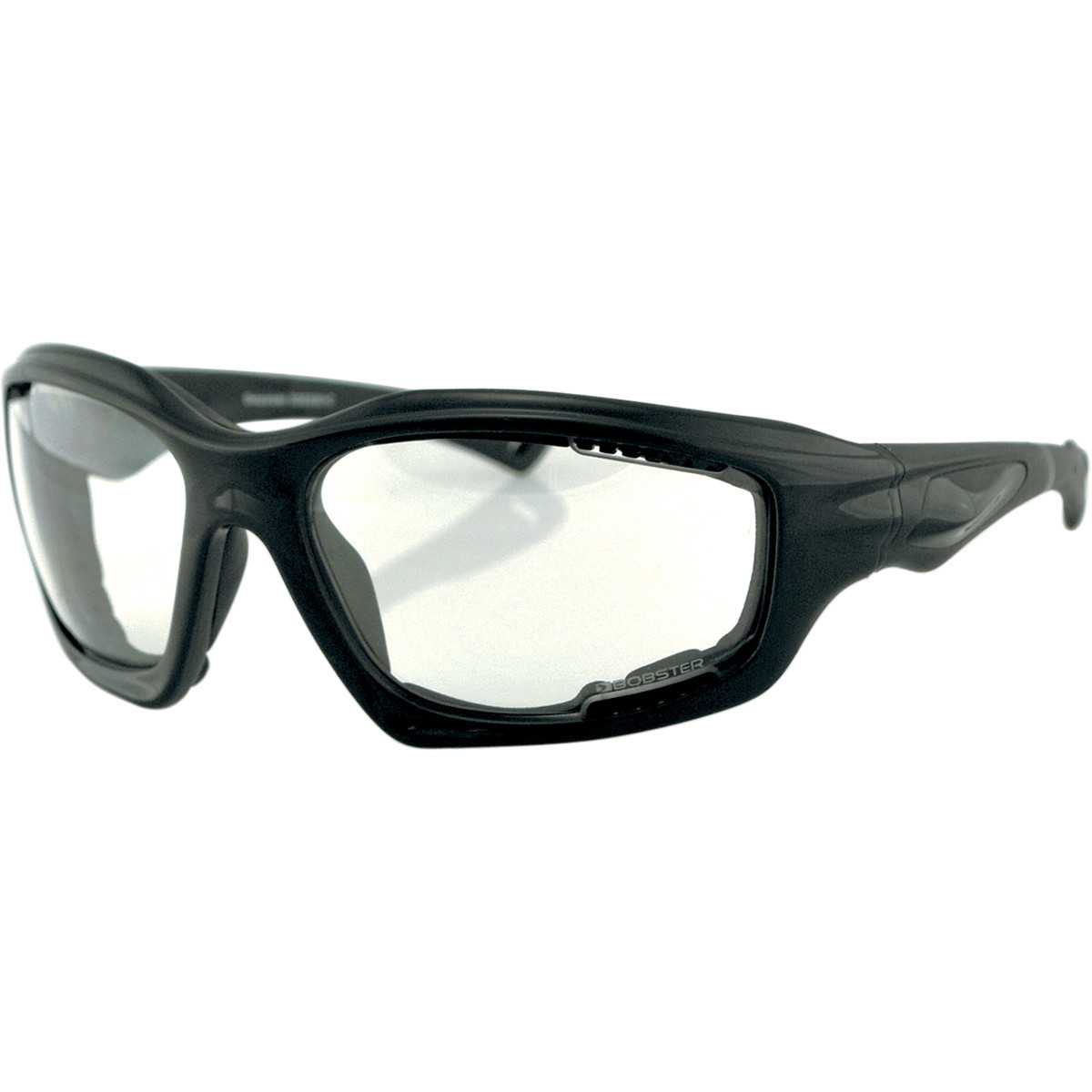 Bobster #EDES001C - Desperado Sunglasses - Gloss Black - Clear Lens