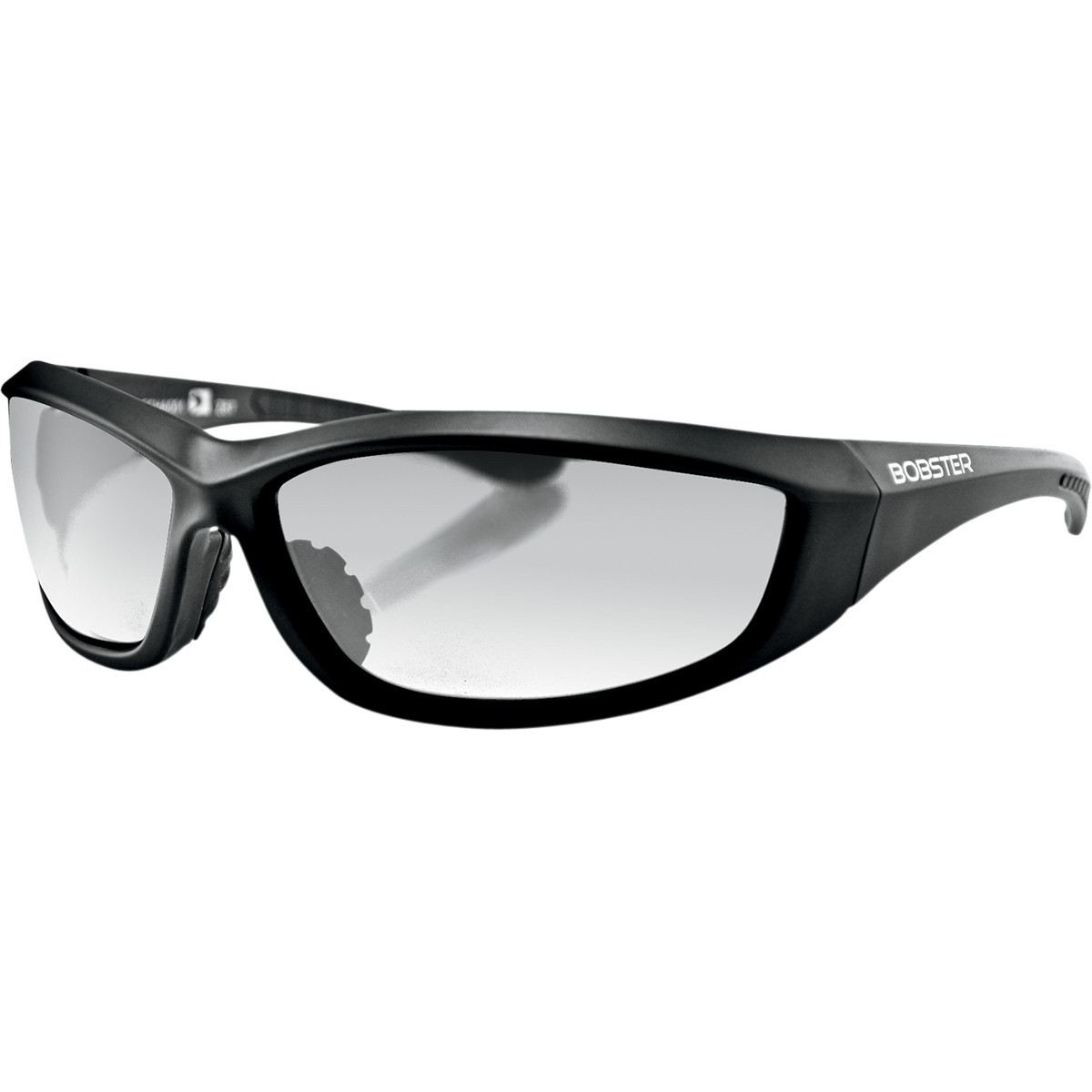 Bobster #ECHA001C - Charger Sunglasses - Gloss Black - Clear Lens