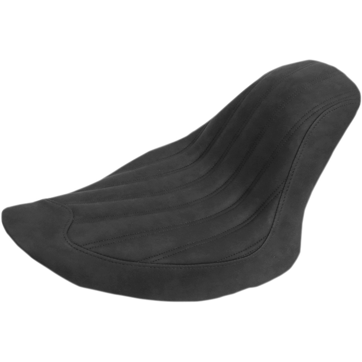 Saddlemen #806-12-0023 - Knuckle Solo Seat - Ribbed - Black - FL/FX '06-'17