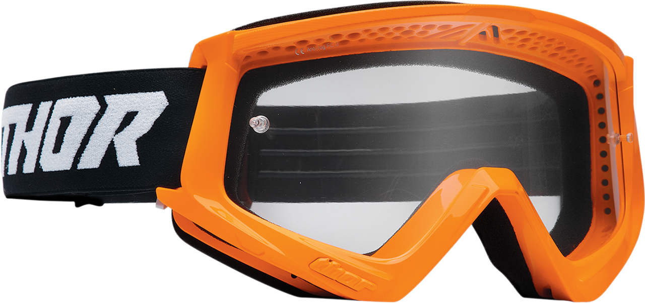 Youth Combat Goggles - Racer - Flo Orange/Black - Lutzka's Garage