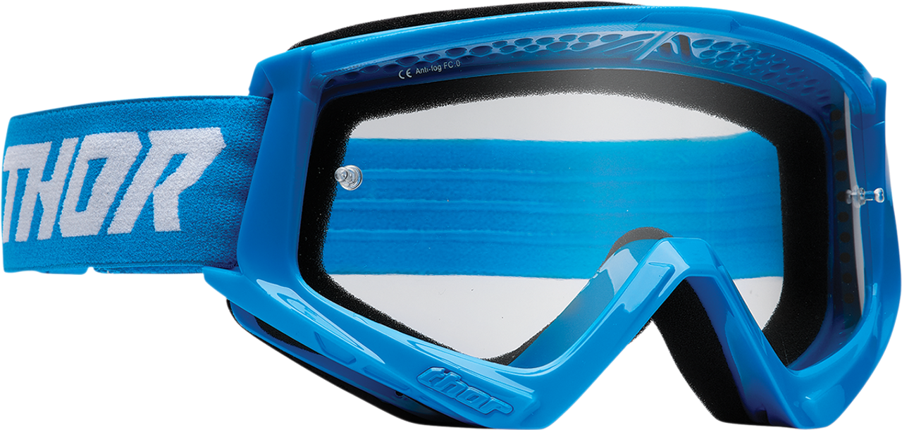 Youth Combat Goggles - Racer - Blue/White - Lutzka's Garage