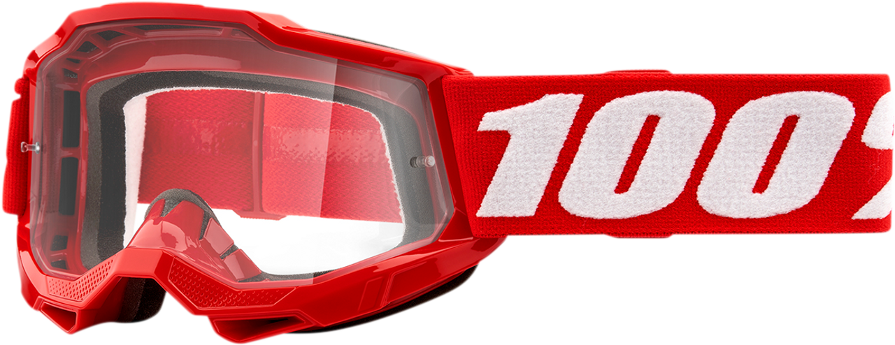 Youth Accuri 2 Goggles - Red - Clear - Lutzka's Garage