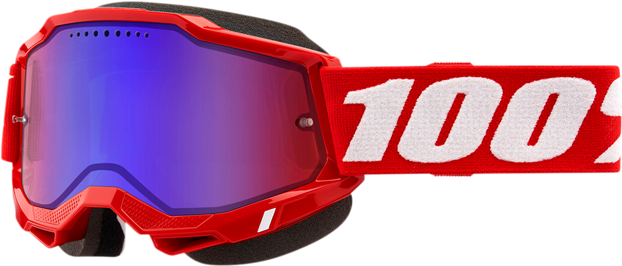 Accuri 2 Snow Goggles - Red - Red/Blue Mirror - Lutzka's Garage