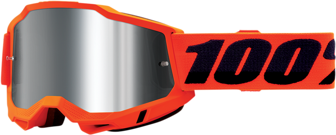 Accuri 2 Goggles - Neon Orange - Silver Mirror - Lutzka's Garage