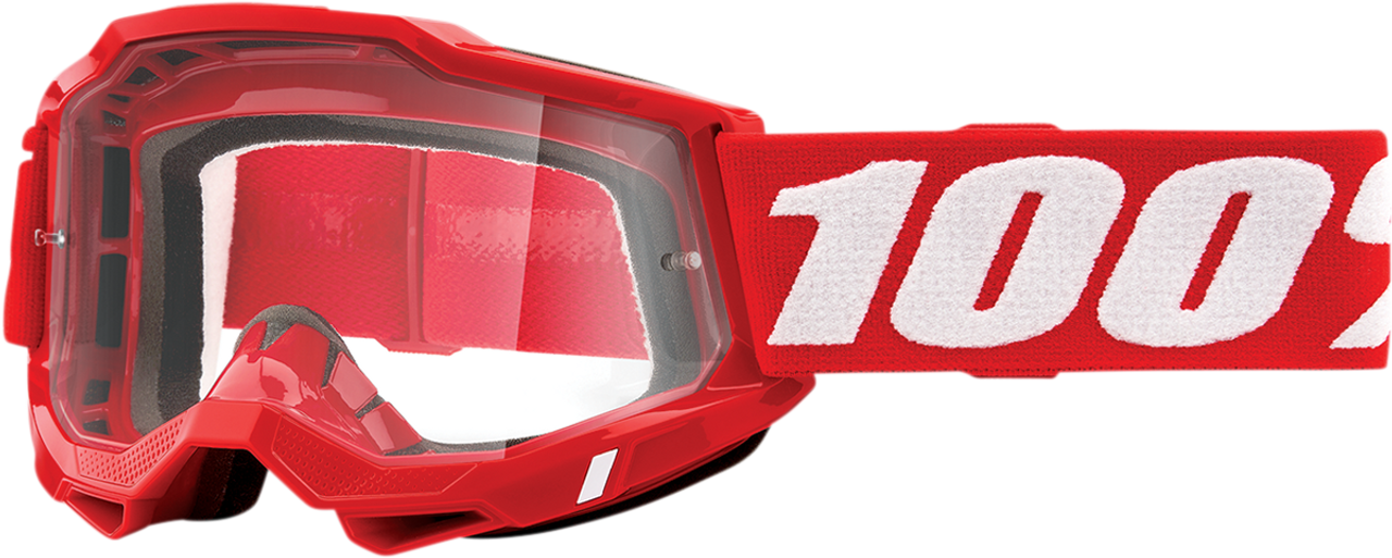 Accuri 2 Goggles - Red - Clear - Lutzka's Garage