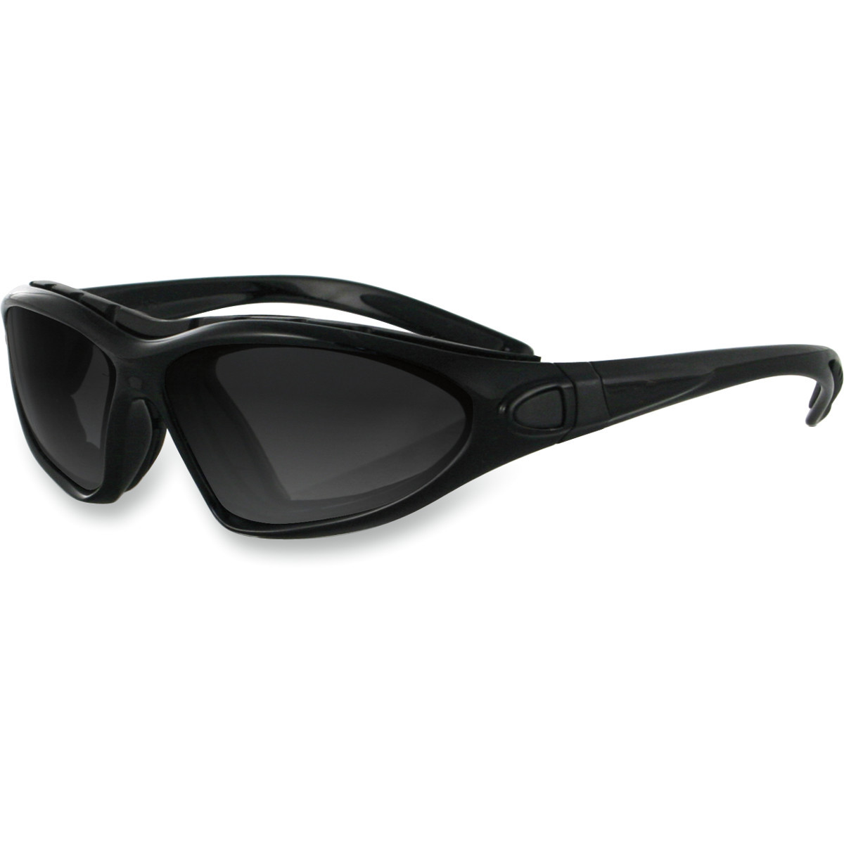 Bobster #BDG001 - Road Master Convertible Sunglasses - Gloss Black - Smoke Photochromic Lens