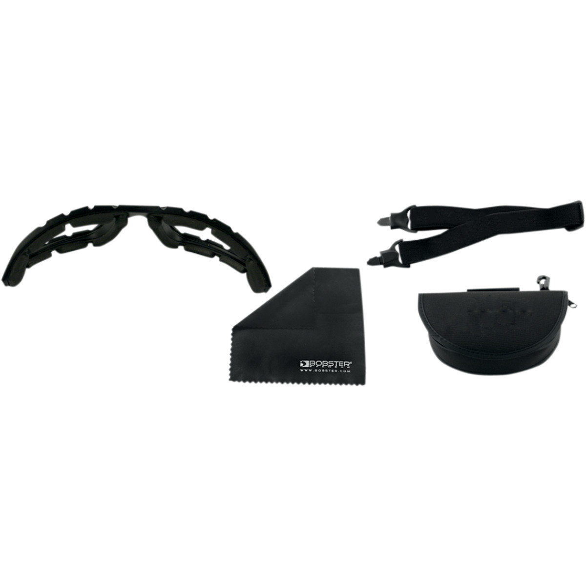Bobster #BDG001 - Road Master Convertible Sunglasses - Gloss Black - Smoke Photochromic Lens