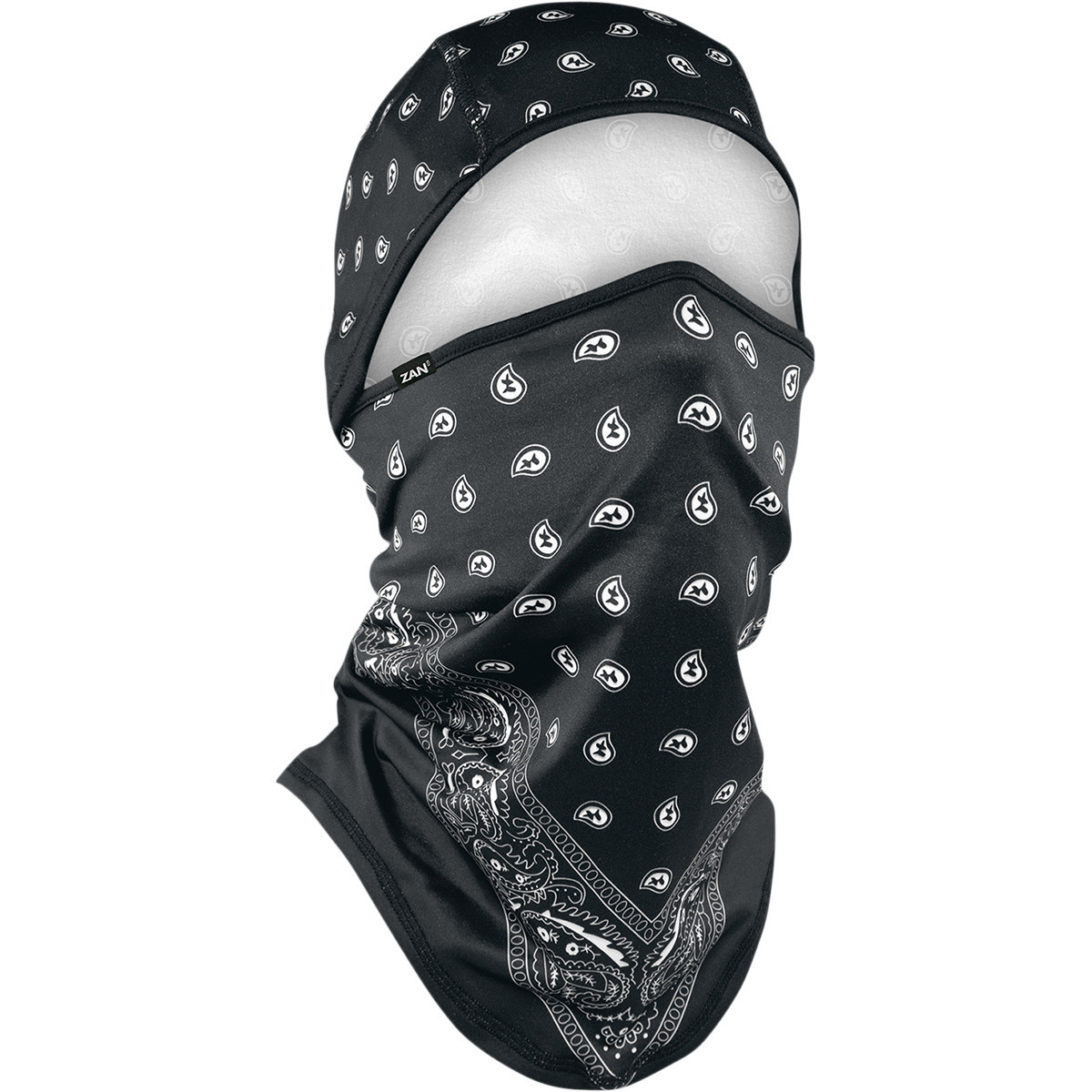 ZAN Headgear #WB4L101 - SportFlex® Convertible Balaclava - Black Paisley