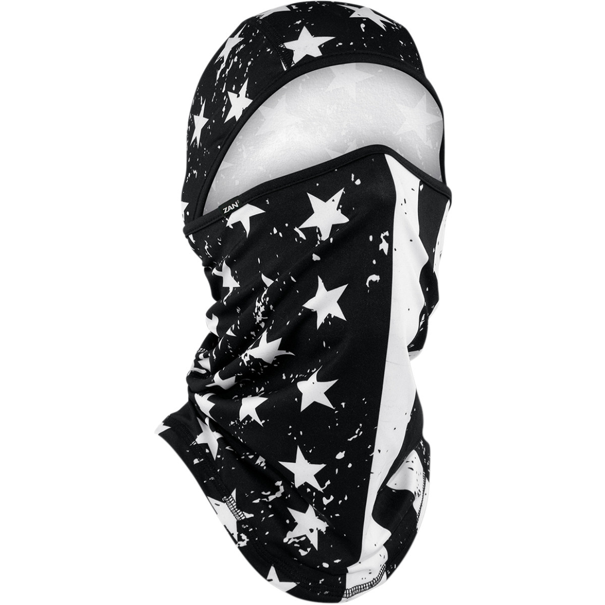 ZAN Headgear #WB4L091 - SportFlex® Convertible Balaclava - Black/White Flag