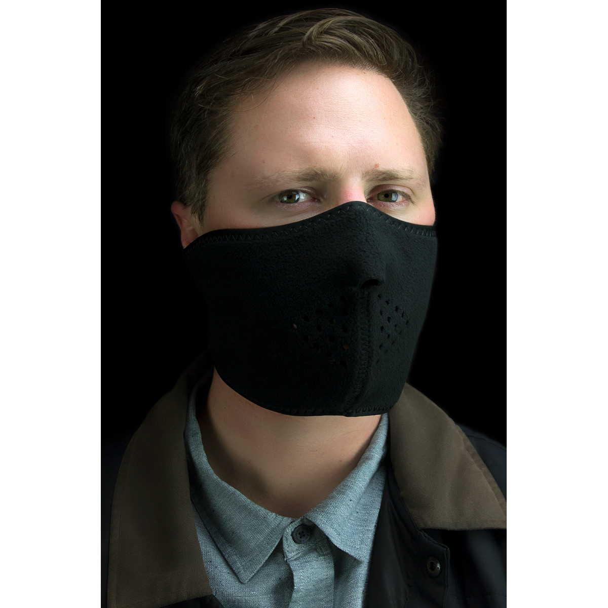 ZAN Headgear #WNFM114H - Half Mask - Black