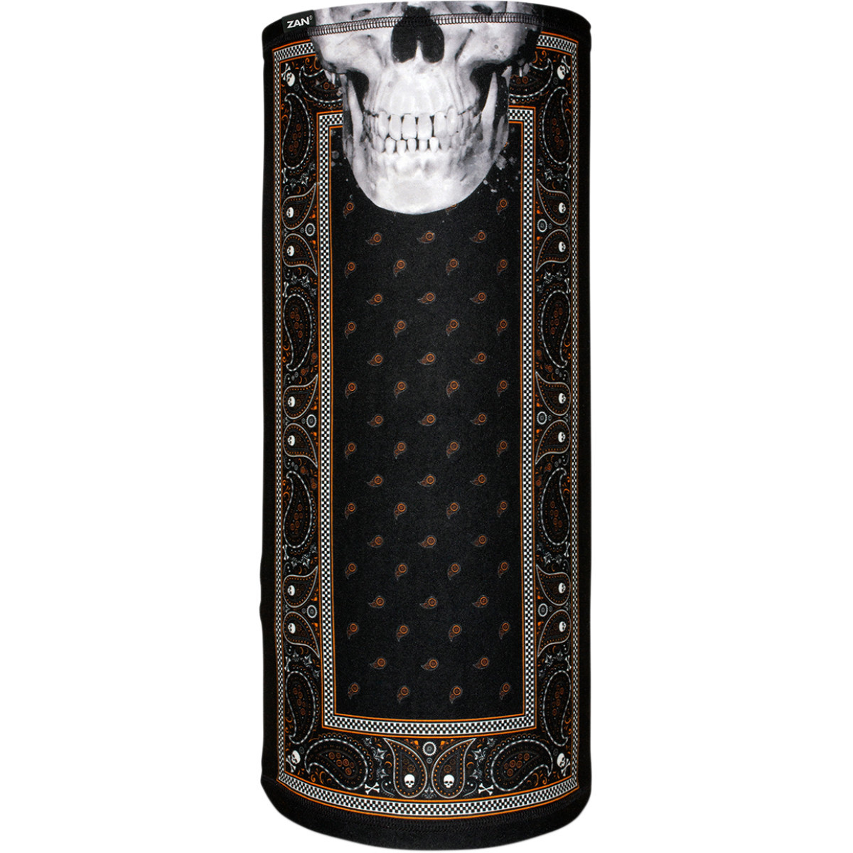ZAN Headgear #TL197 - Motley Tube® SportFlex® - Classic Bandana - Black/Orange