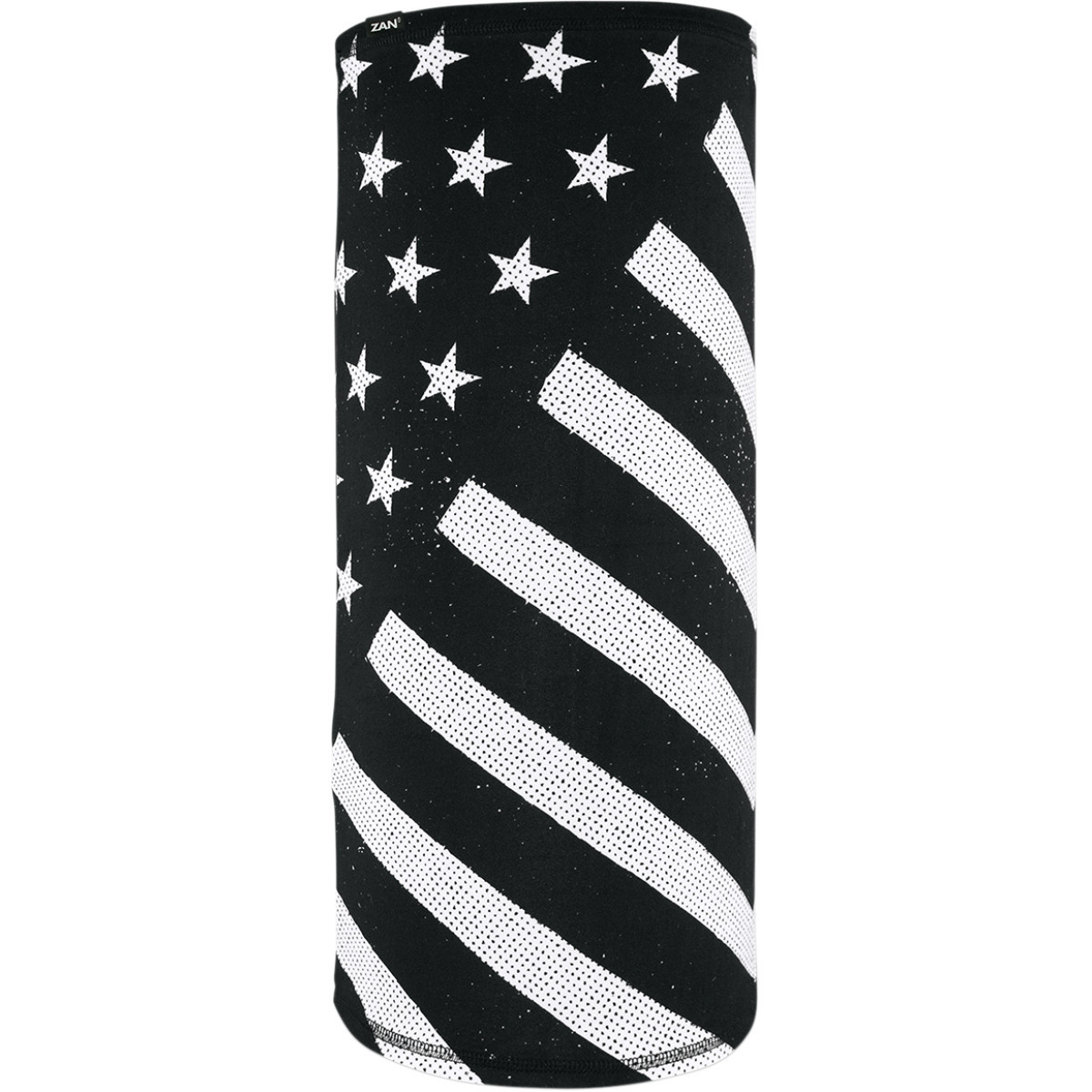 ZAN Headgear #TL091 - Motley Tube® SportFlex® - Black/White Flag