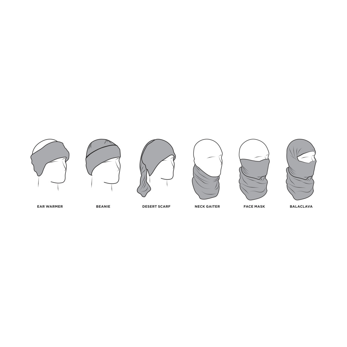 ZAN Headgear #TL091 - Motley Tube® SportFlex® - Black/White Flag