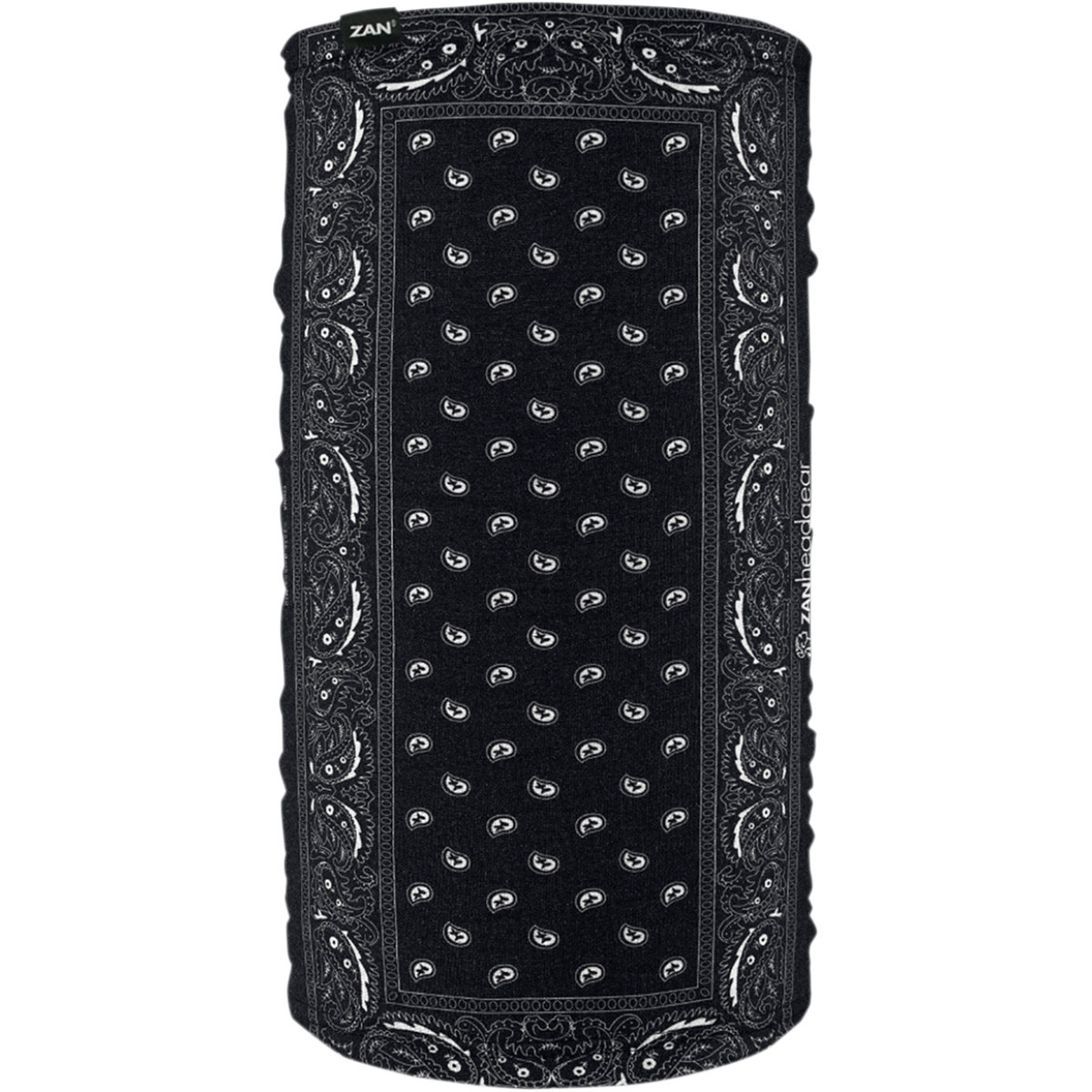 ZAN Headgear #TF101 - Motley Tube® Fleece Lined - Black Paisley