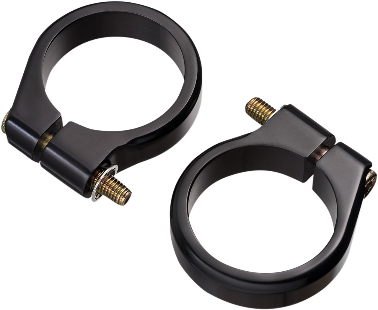 Fork Tube Signal Clamps - 41 mm - Black - Lutzka's Garage