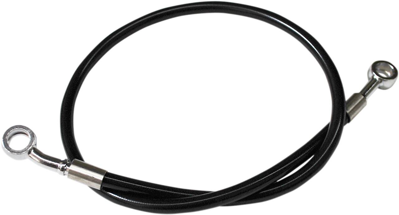 La Choppers Black Brake Line - 15"-17" - Scout