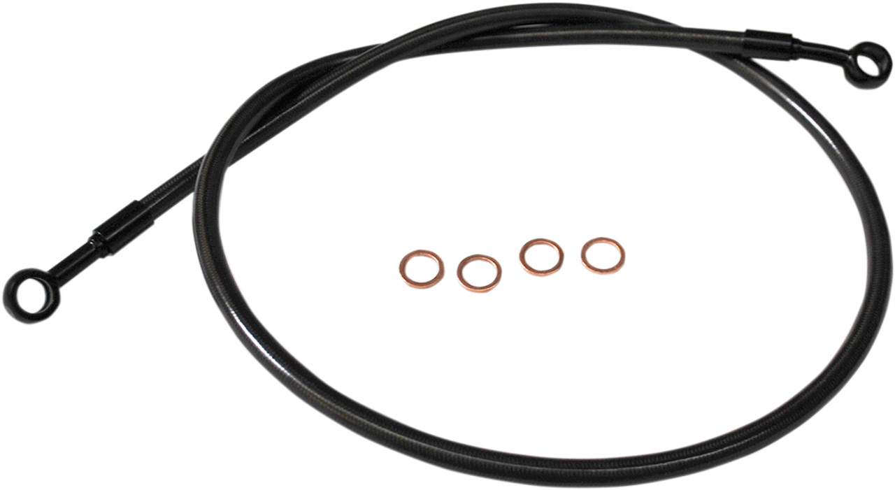 La Choppers Midnight Brake Line - 15"-17" - Scout