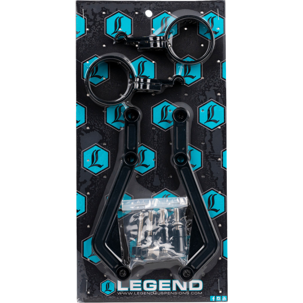 Legend Suspension #1313-0245 - REVO ARC External Reservoir Mounts - Black