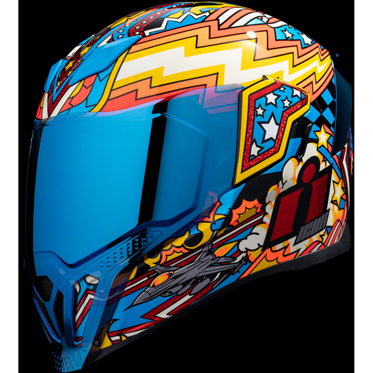 Icon - Airflite™ Helmet - Flyboy - Blue - Small