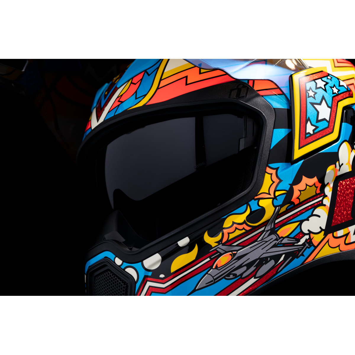 Icon - Airflite™ Helmet - Flyboy - Blue - Medium