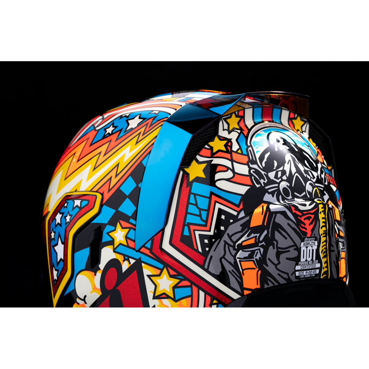 Icon - Airflite™ Helmet - Flyboy - Blue - Medium