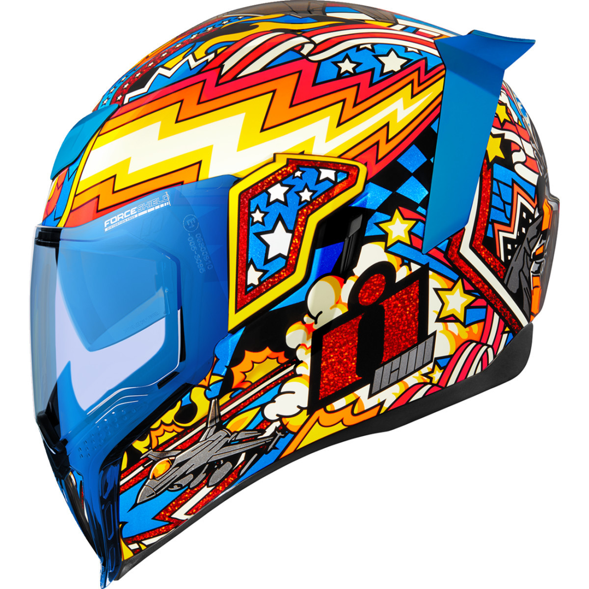 Icon - Airflite™ Helmet - Flyboy - Blue - Large