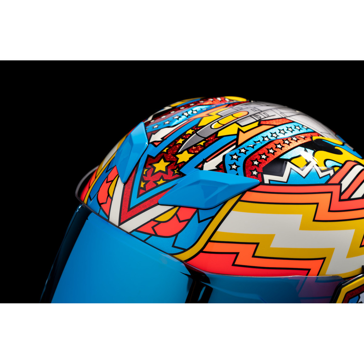 Icon - Airflite™ Helmet - Flyboy - Blue - 3XL