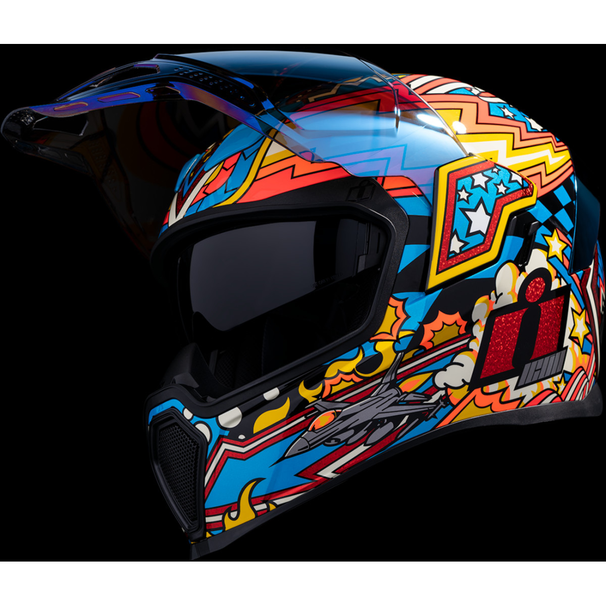 Icon - Airflite™ Helmet - Flyboy - Blue - 3XL