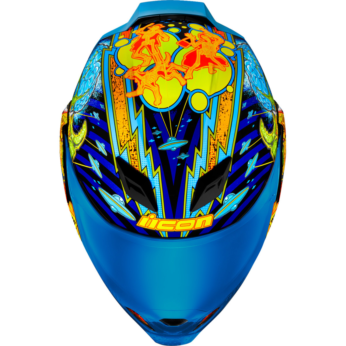 Icon - Airflite™ Helmet - Bugoid Blitz - Blue - Small