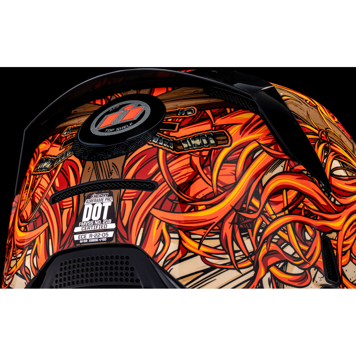 Icon - Airframe Pro™ Helmet - Topshelf - Red - Small