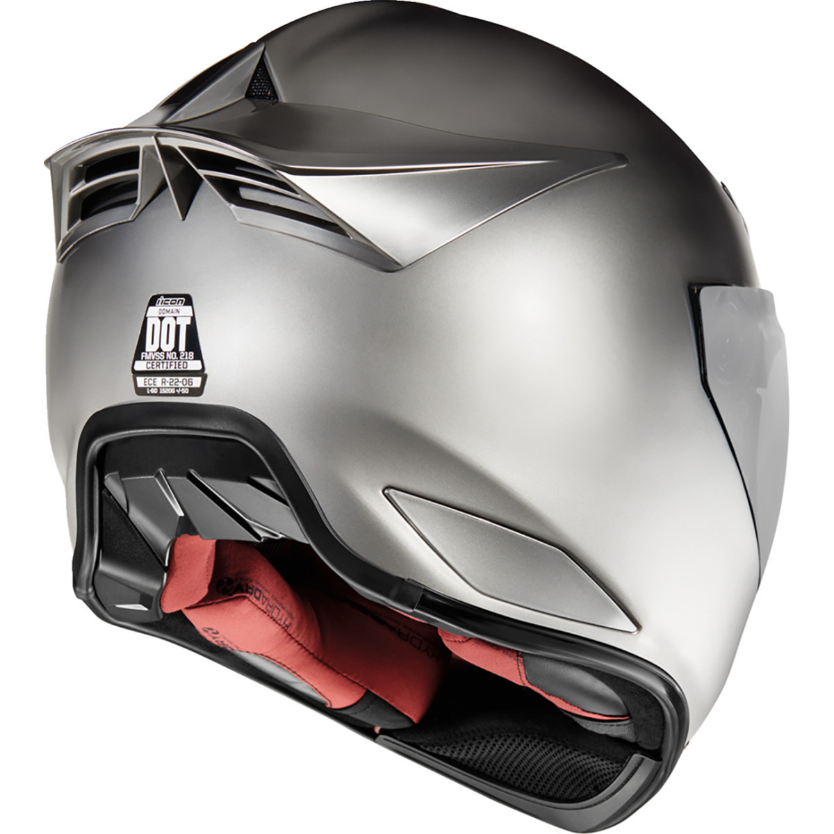 Icon - Domain™ Helmet - Cornelius - Silver - Large