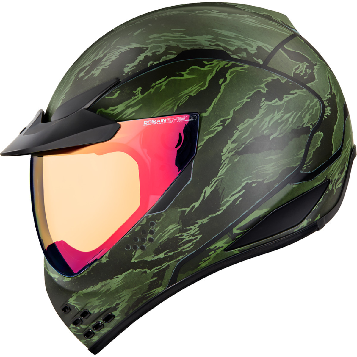 Icon - Domain™ Helmet - Tiger's Blood - Green - Small