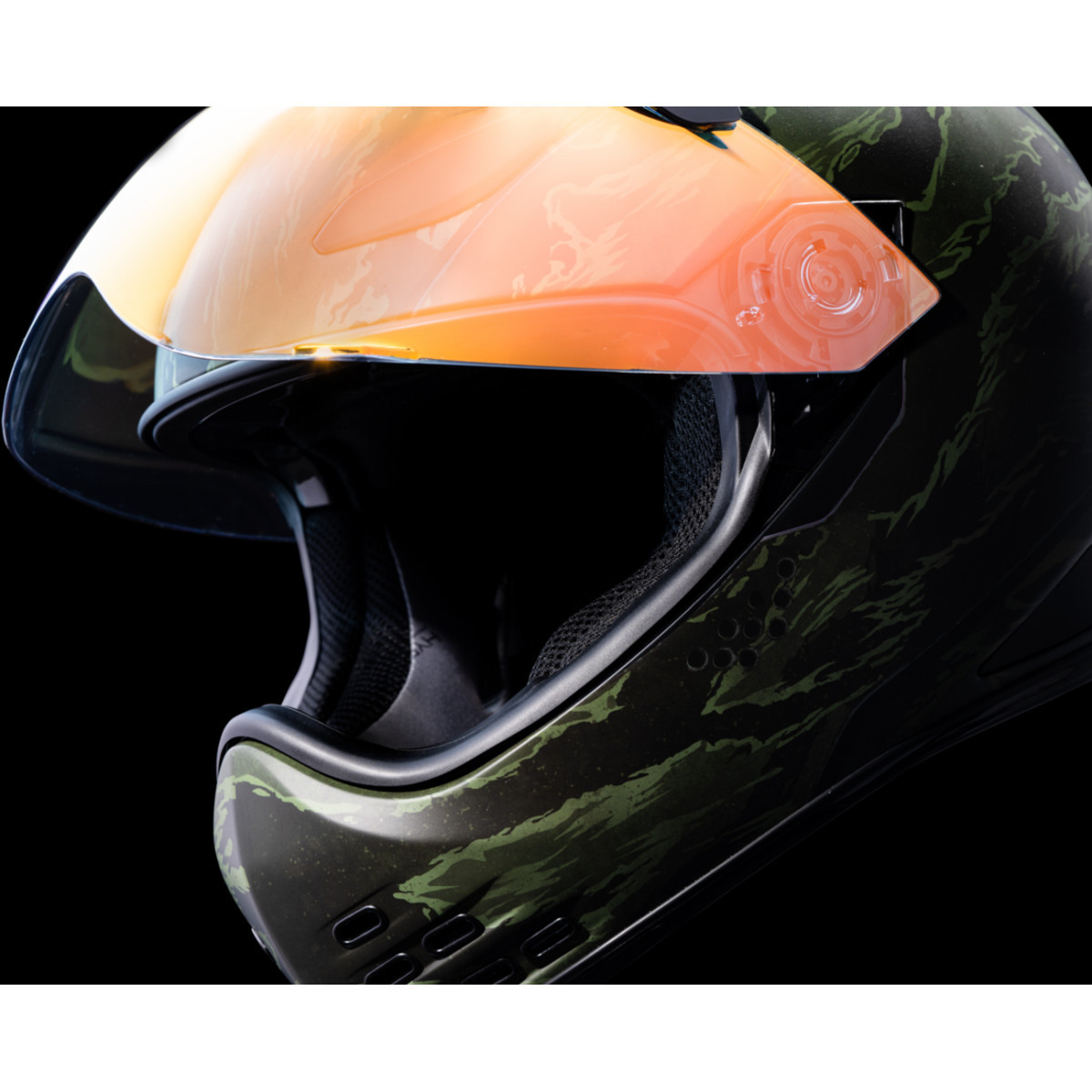 Icon - Domain™ Helmet - Tiger's Blood - Green - Medium